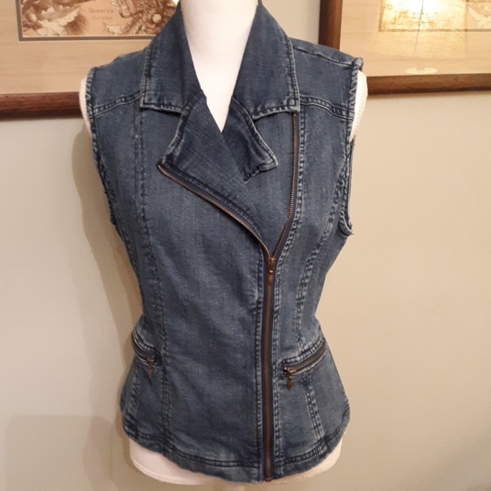 Live a Little denim vest